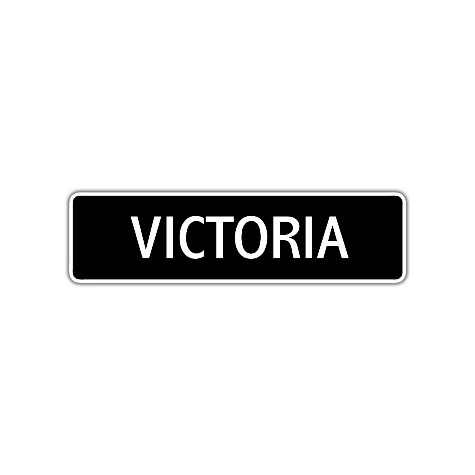 Victoria Street Sign Children Name Room Plate