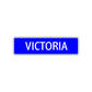 Victoria Street Sign Children Name Room Plate