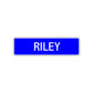 Riley Street Sign Children Name Room Plate