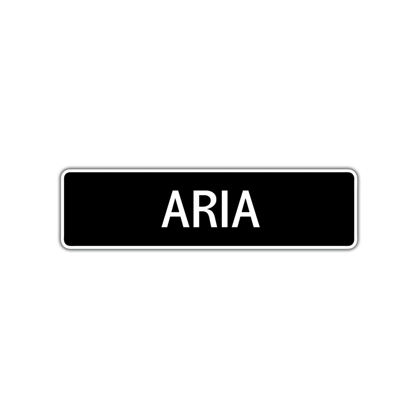Aria Street Sign Children Name Room Plate