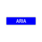 Aria Street Sign Children Name Room Plate
