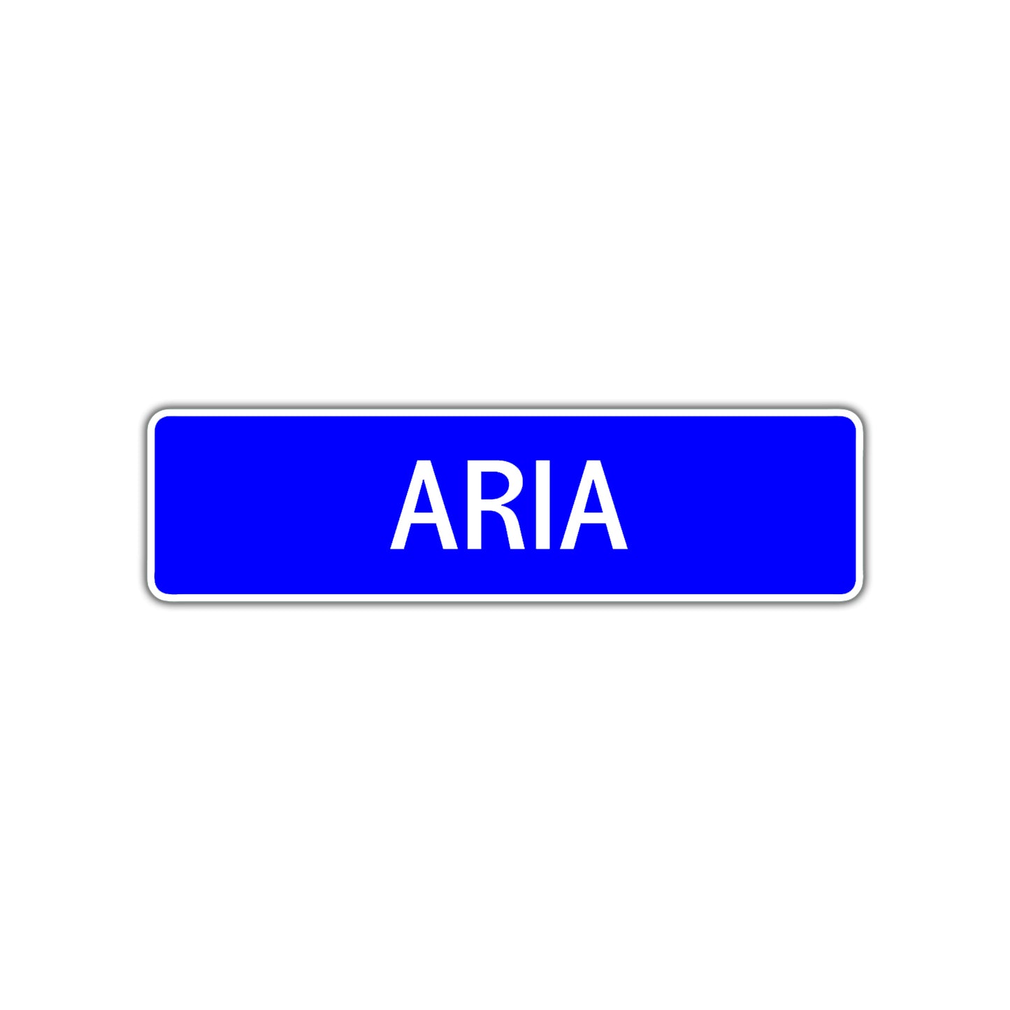 Aria Street Sign Children Name Room Plate
