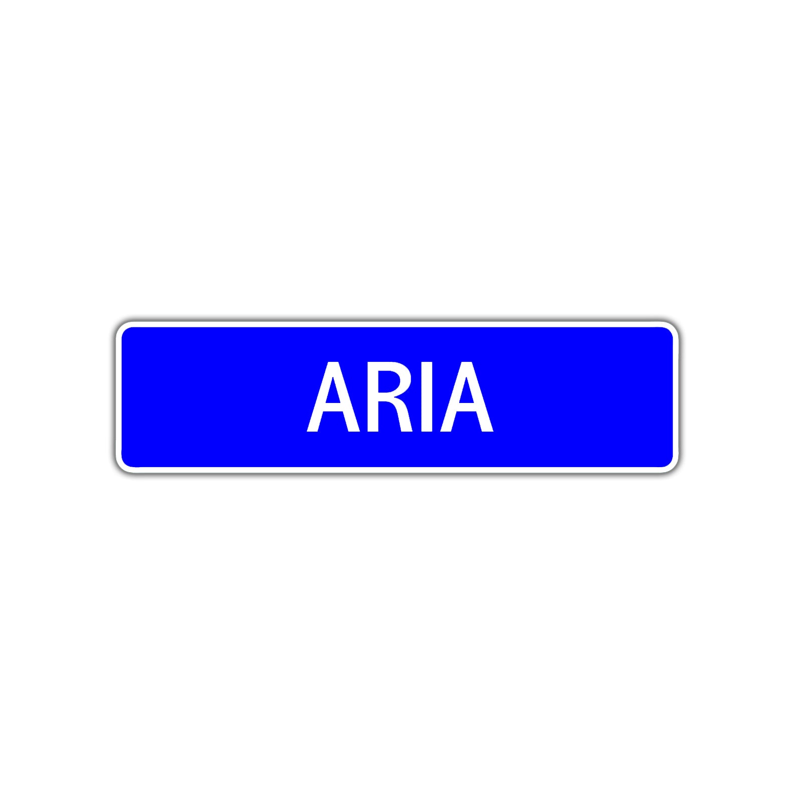 Aria Street Sign Children Name Room Plate