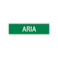 Aria Street Sign Children Name Room Plate