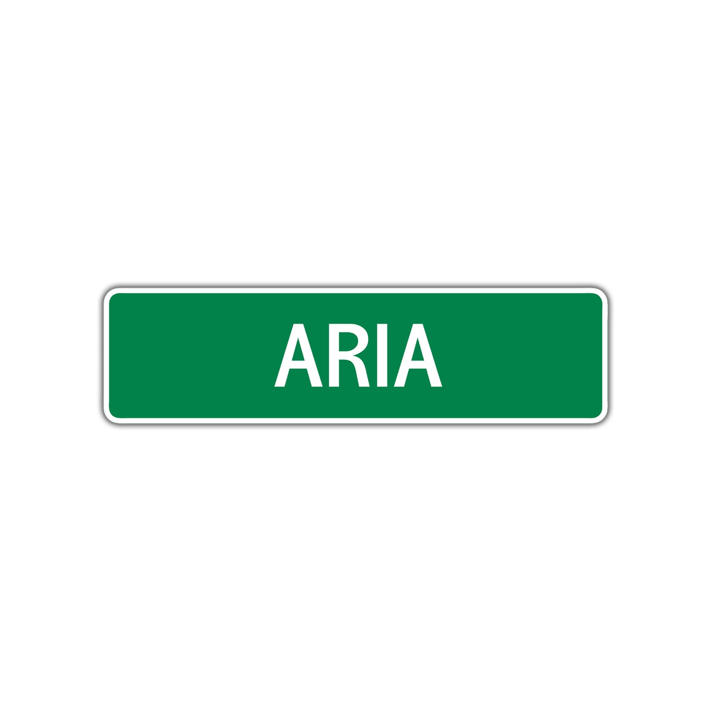 Aria Street Sign Children Name Room Plate