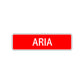 Aria Street Sign Children Name Room Plate