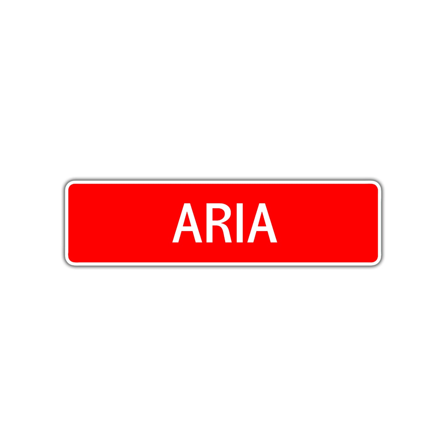 Aria Street Sign Children Name Room Plate