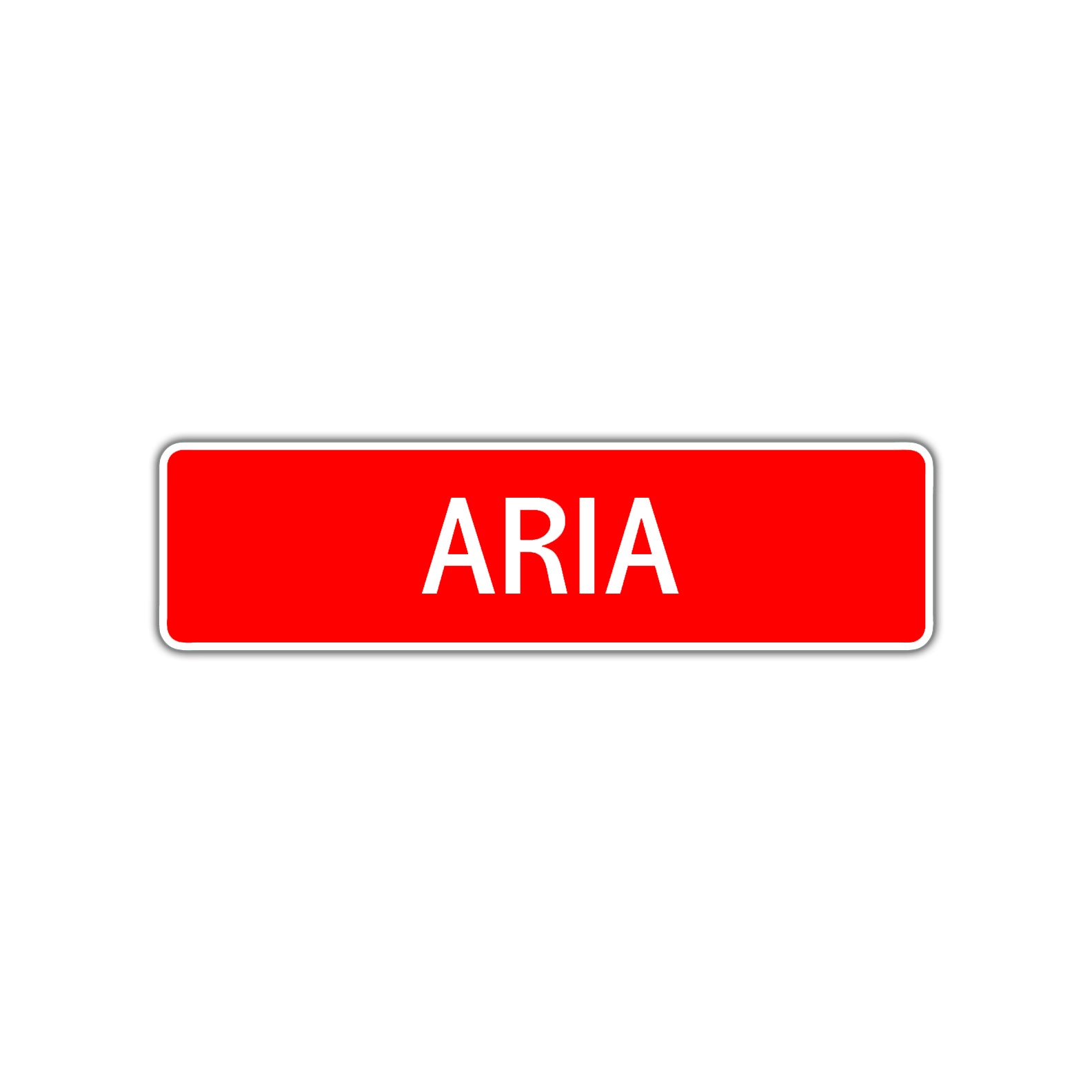 Aria Street Sign Children Name Room Plate