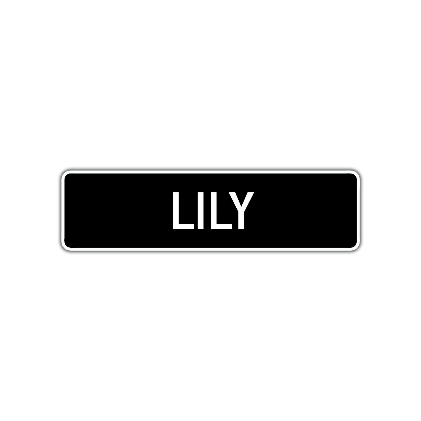 Lily Street Sign Children Name Room Plate