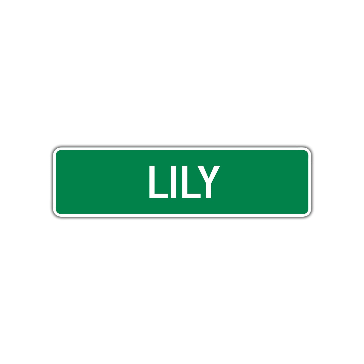 Lily Street Sign Children Name Room Plate
