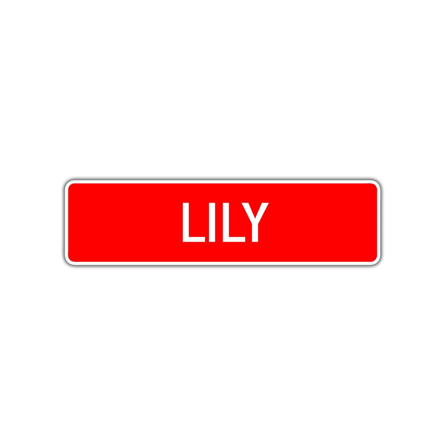 Lily Street Sign Children Name Room Plate