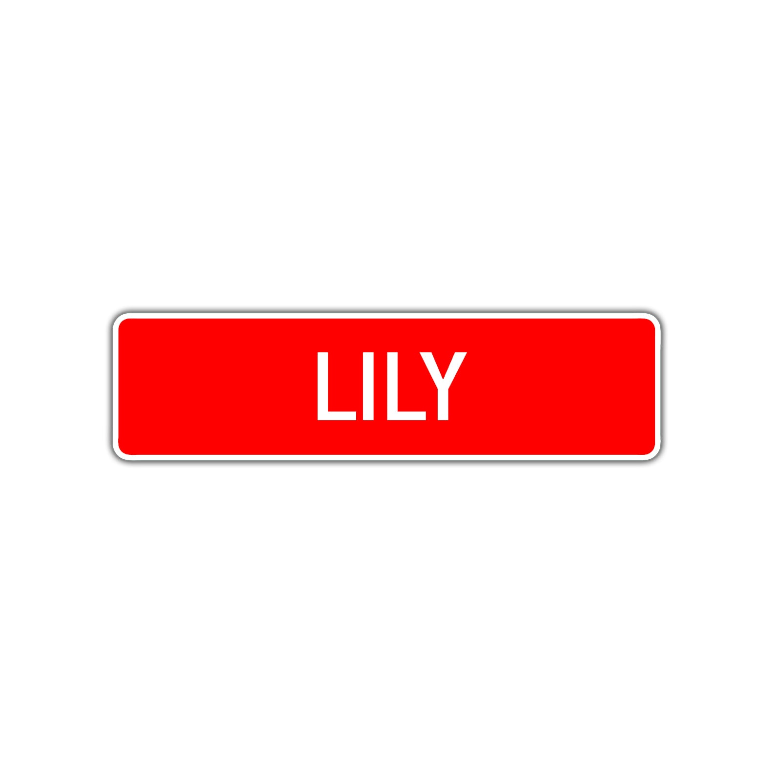 Lily Street Sign Children Name Room Plate