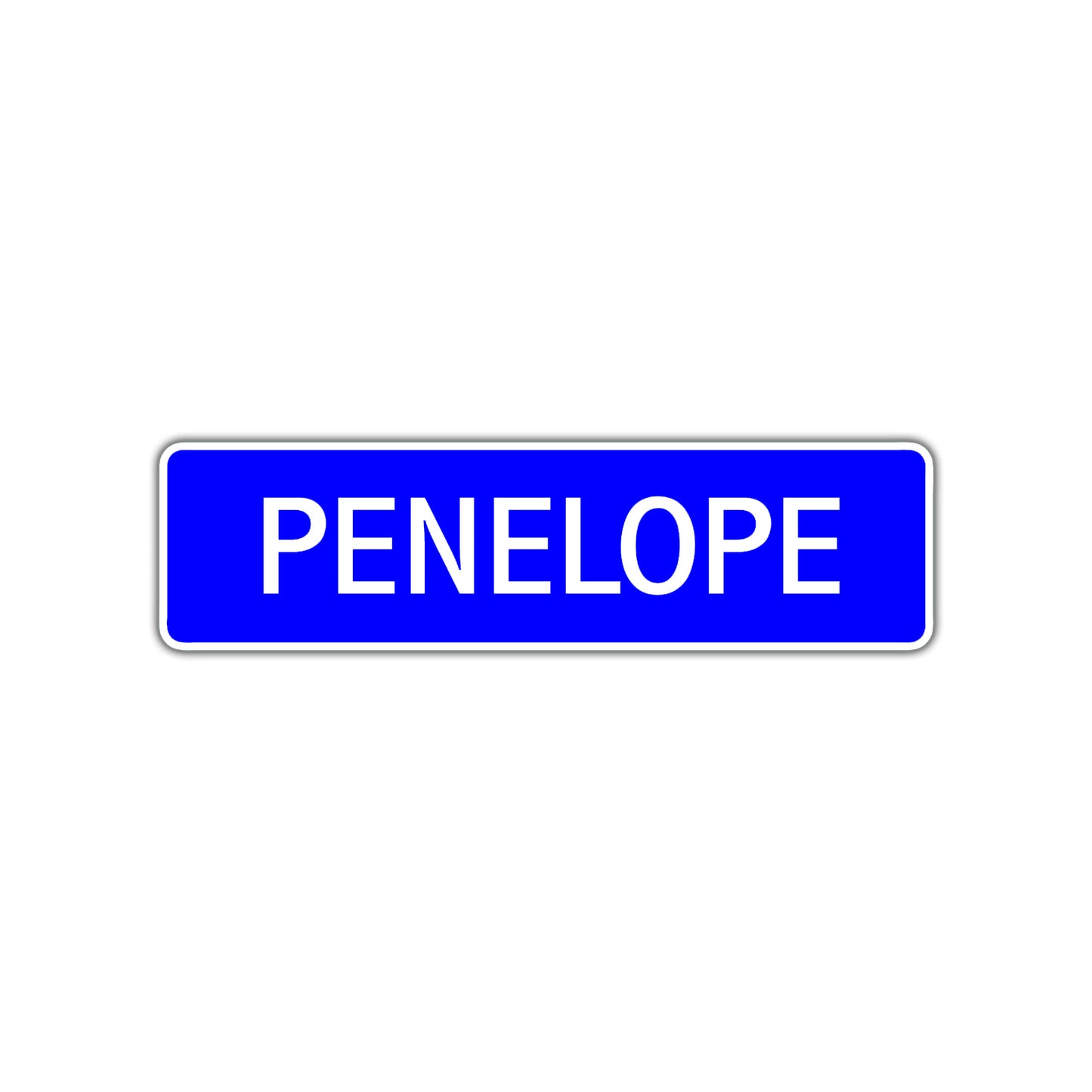 Penelope Street Sign Children Name Room Plate
