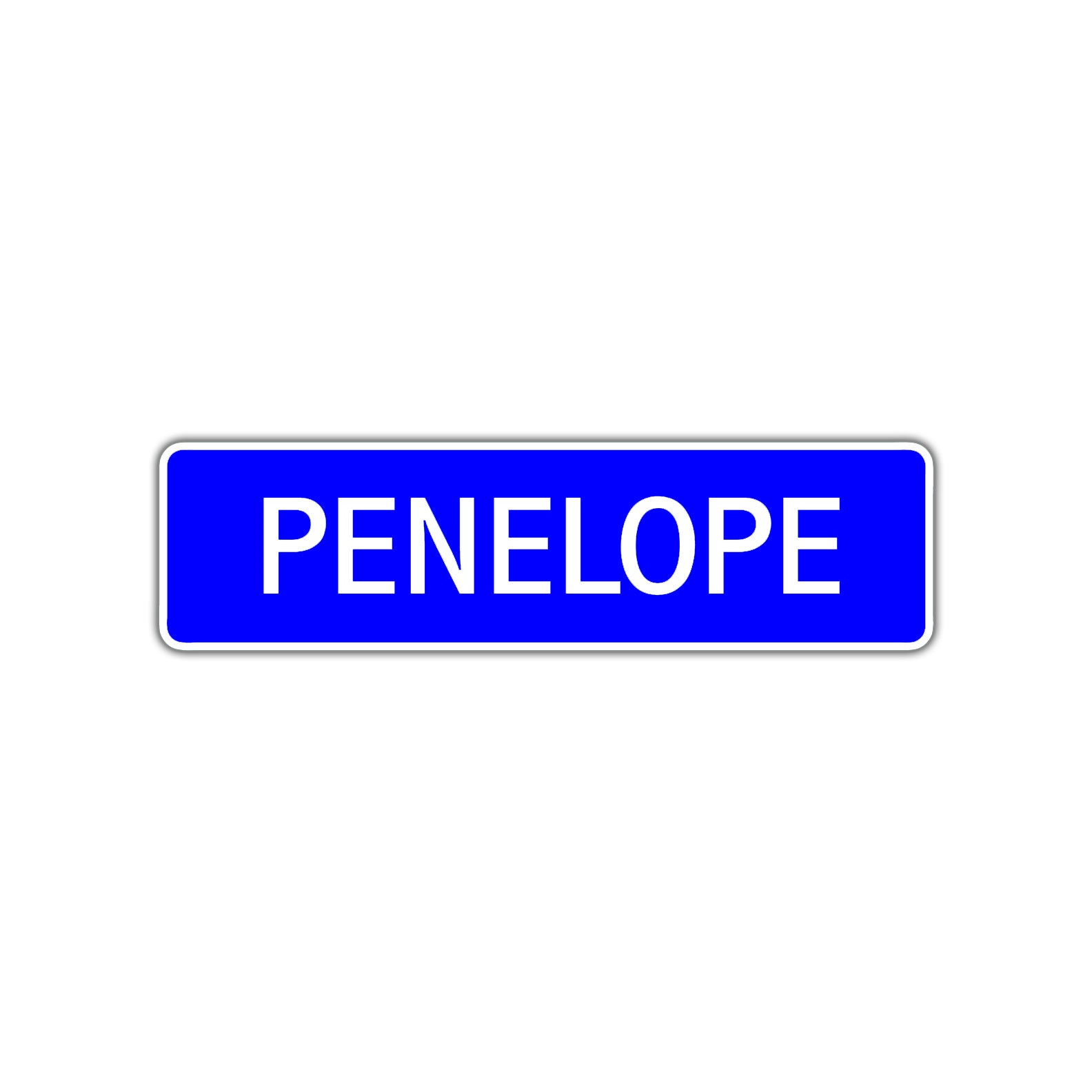 Penelope Street Sign Children Name Room Plate