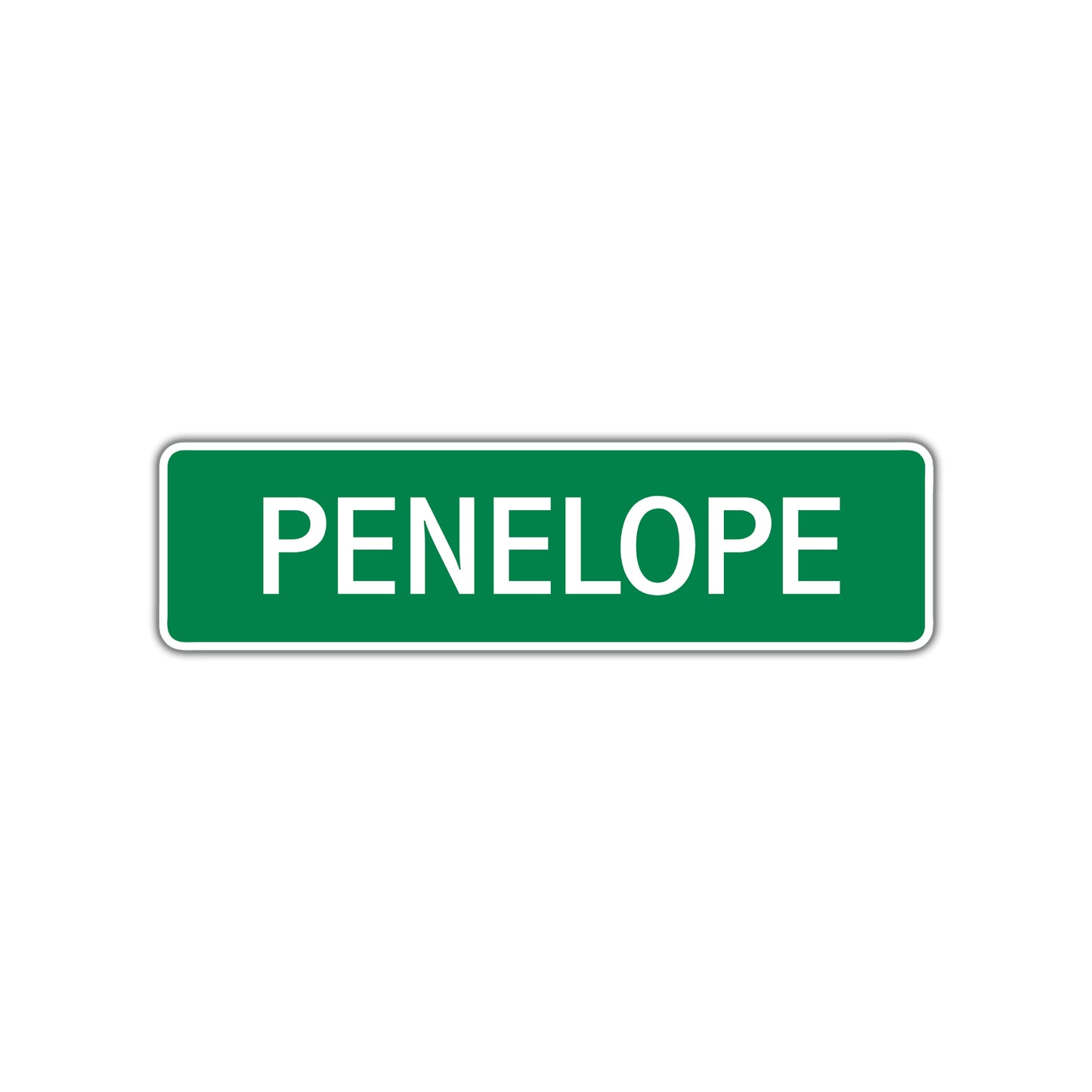 Penelope Street Sign Children Name Room Plate