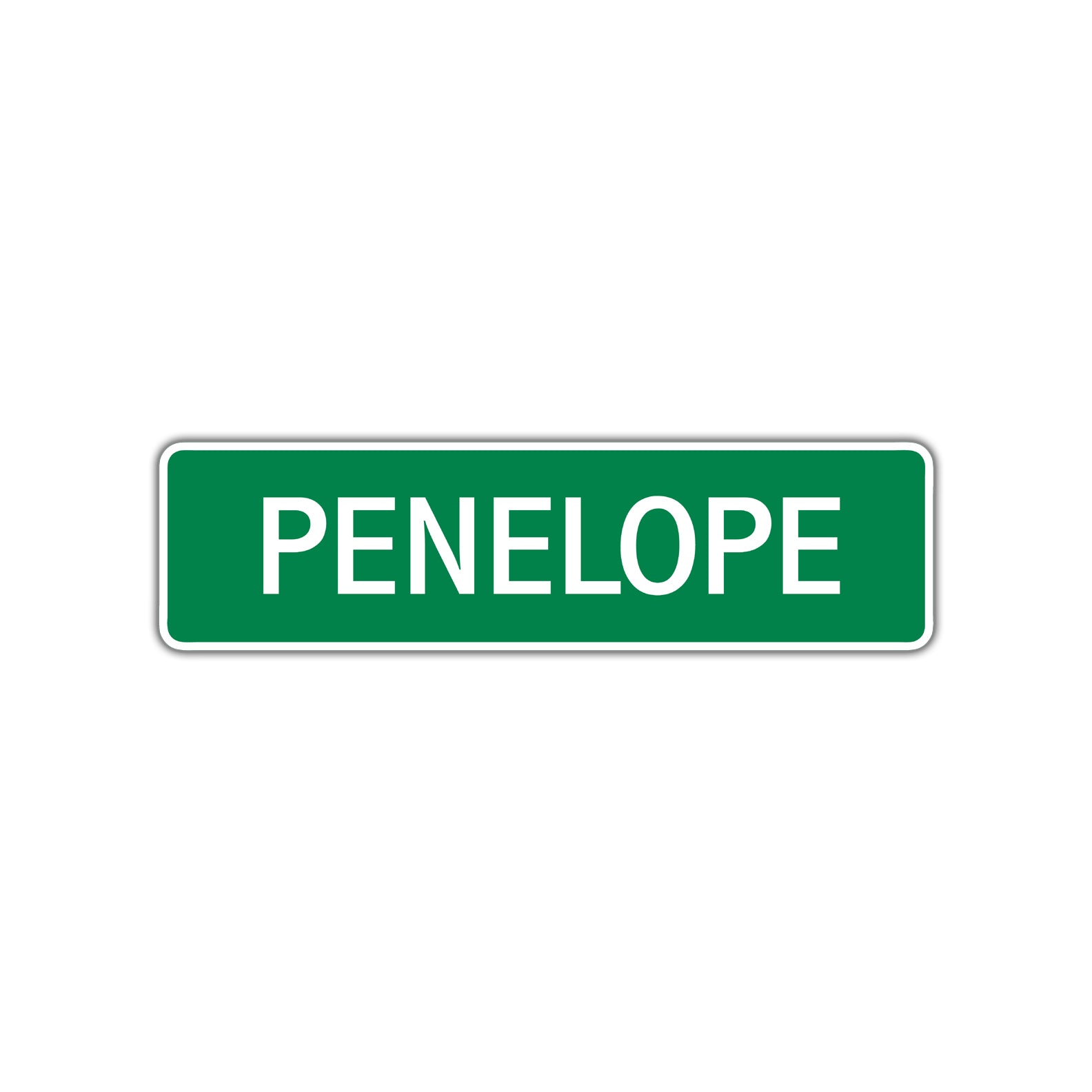 Penelope Street Sign Children Name Room Plate