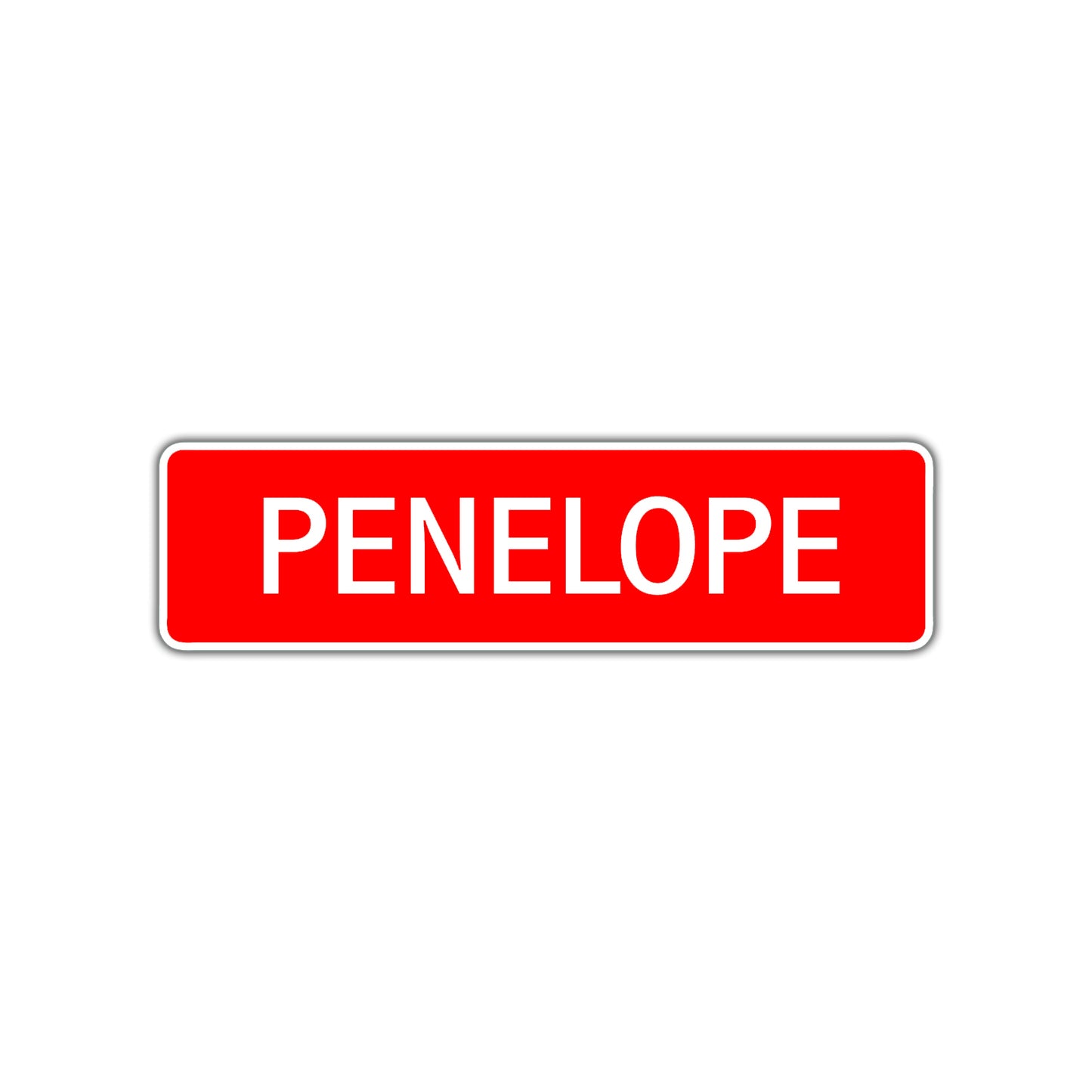 Penelope Street Sign Children Name Room Plate