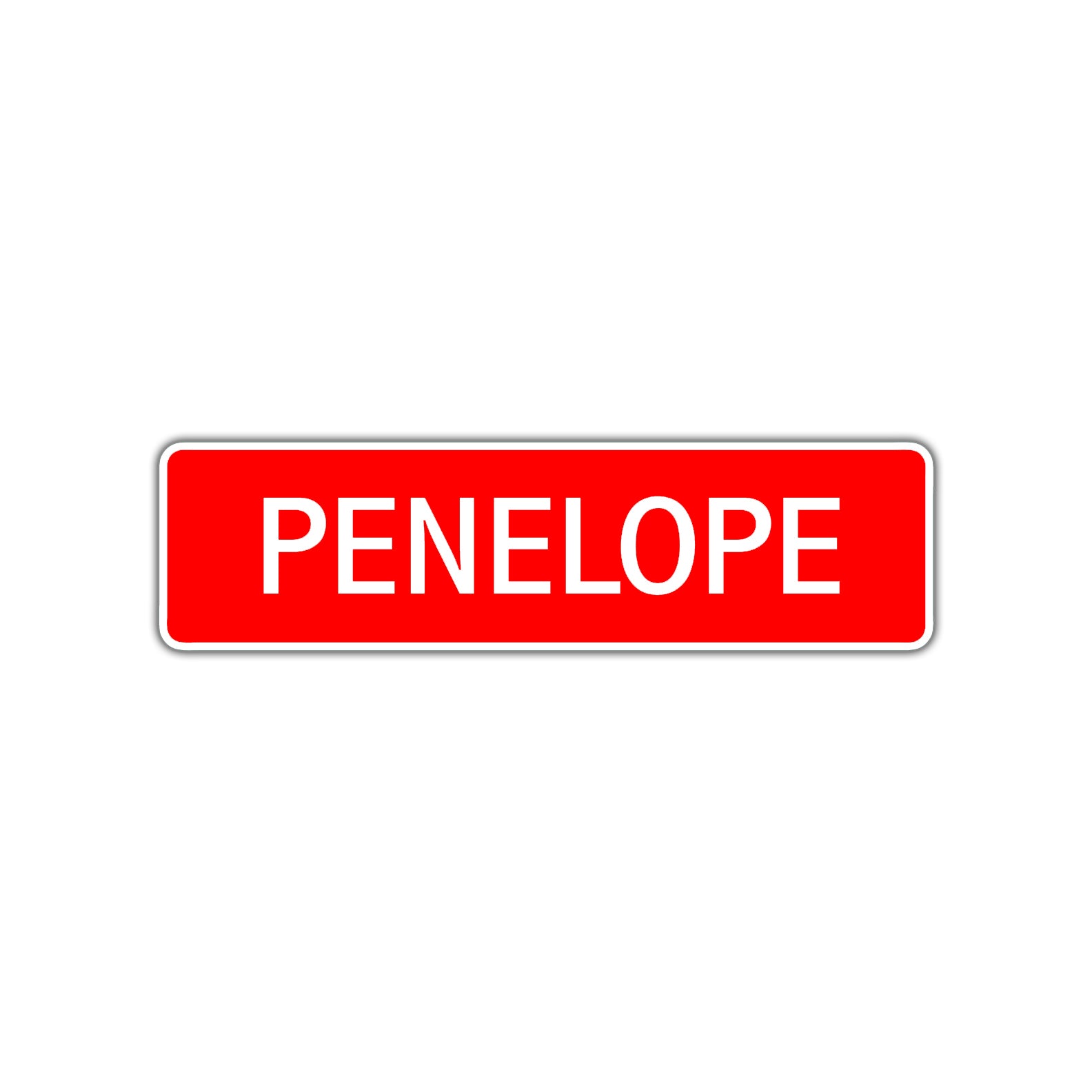 Penelope Street Sign Children Name Room Plate
