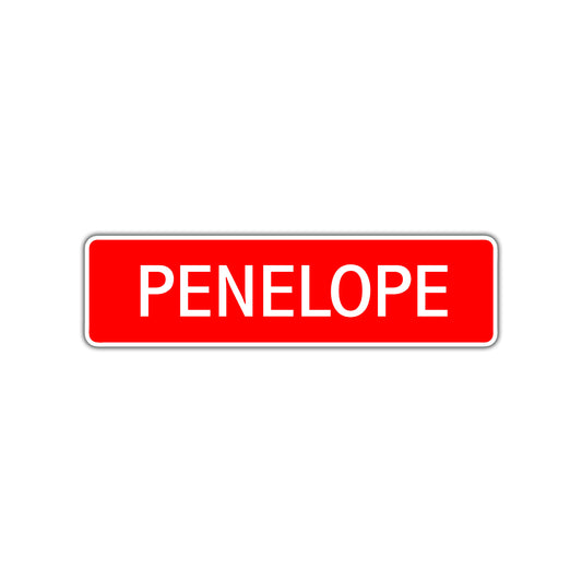 Penelope Street Sign Children Name Room Plate
