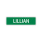 Lillian Street Sign Children Name Room Plate