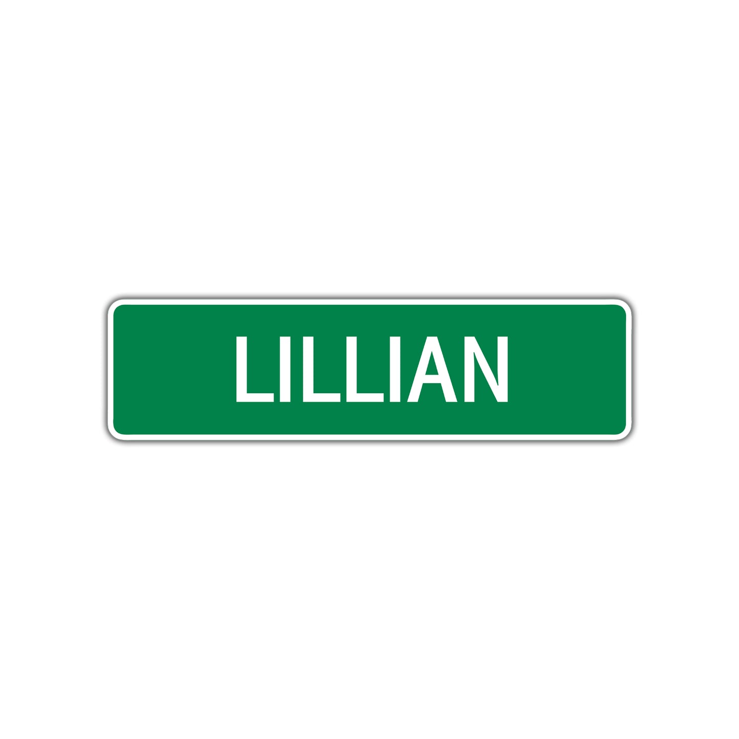 Lillian Street Sign Children Name Room Plate