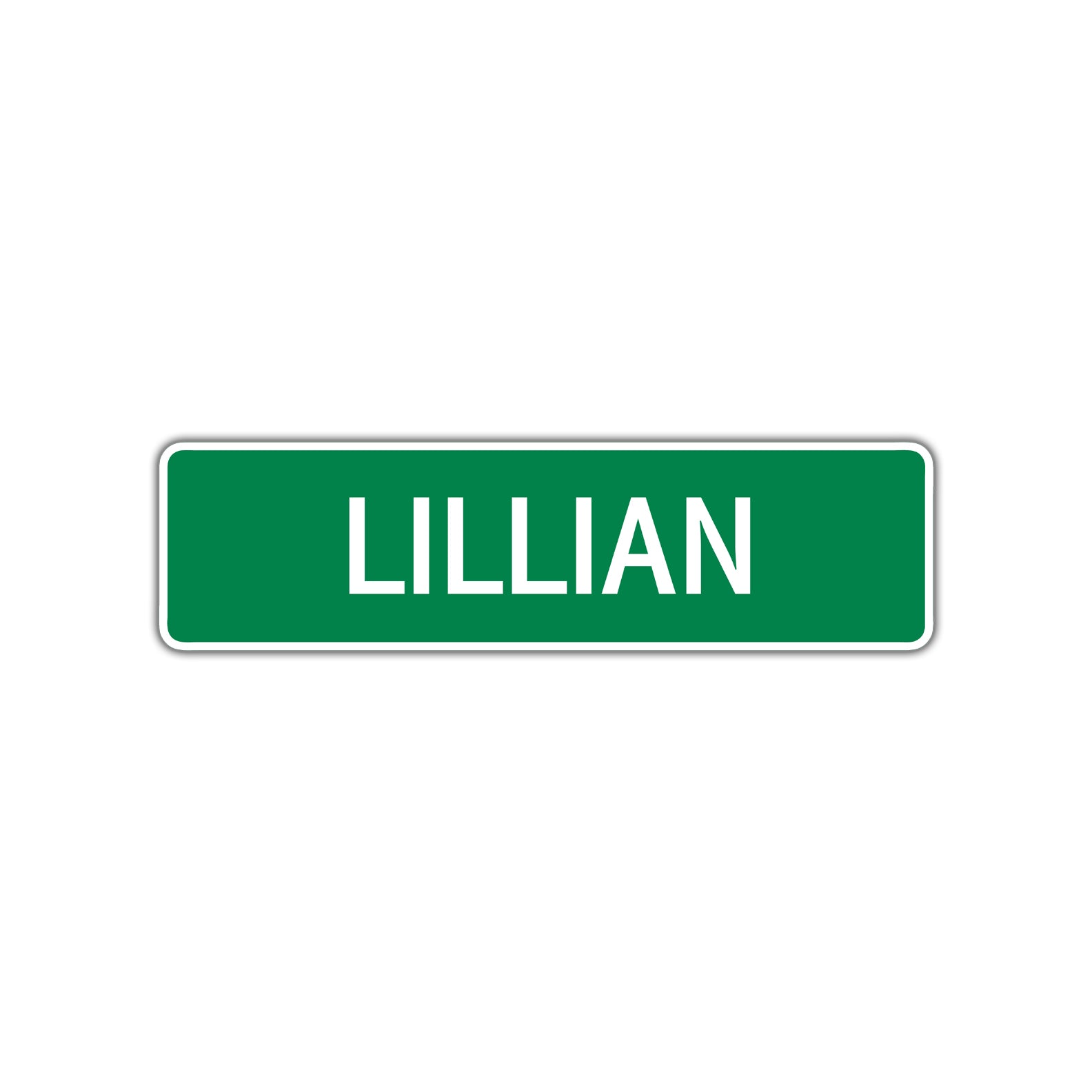 Lillian Street Sign Children Name Room Plate
