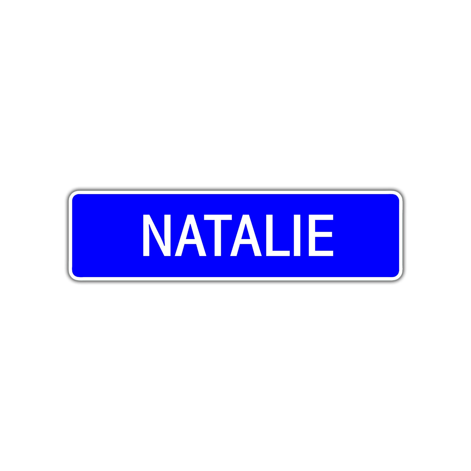 Natalie Street Sign Children Name Room Plate