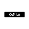 Camila Street Sign Children Name Room Plate
