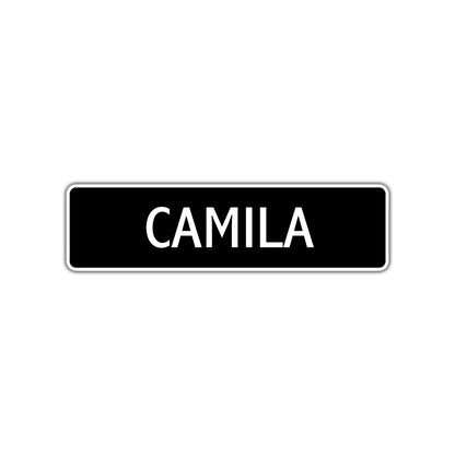 Camila Street Sign Children Name Room Plate