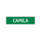 Camila Street Sign Children Name Room Plate