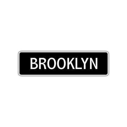 Brooklyn Street Sign Children Name Room Plate