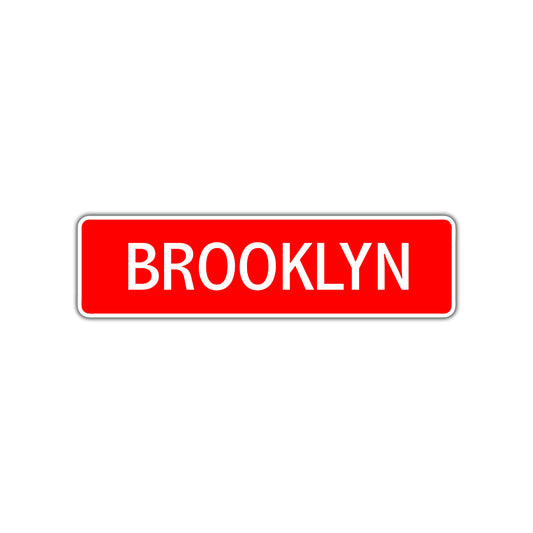 Brooklyn Street Sign Children Name Room Plate