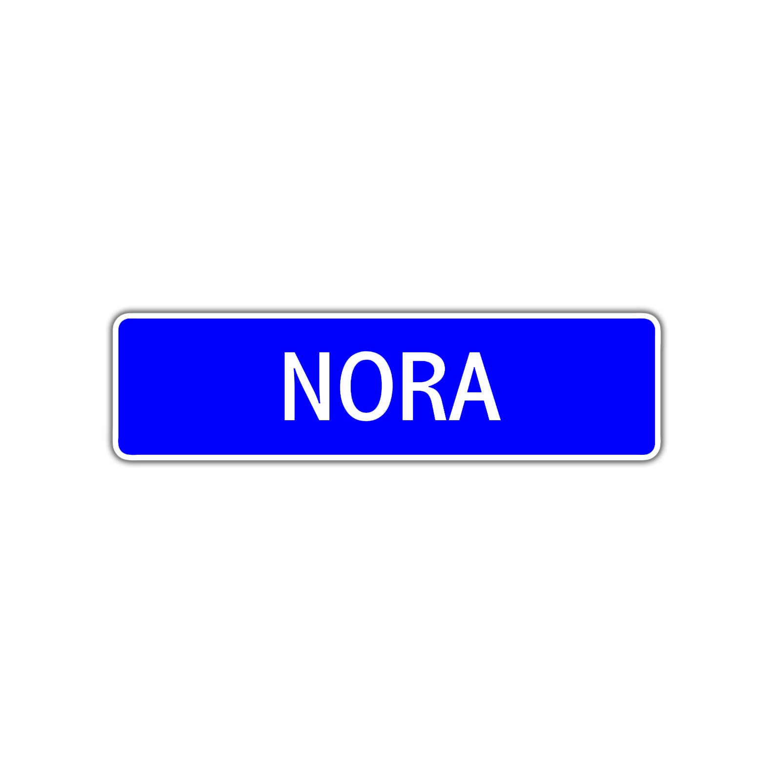Nora Street Sign Children Name Room Plate