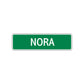 Nora Street Sign Children Name Room Plate