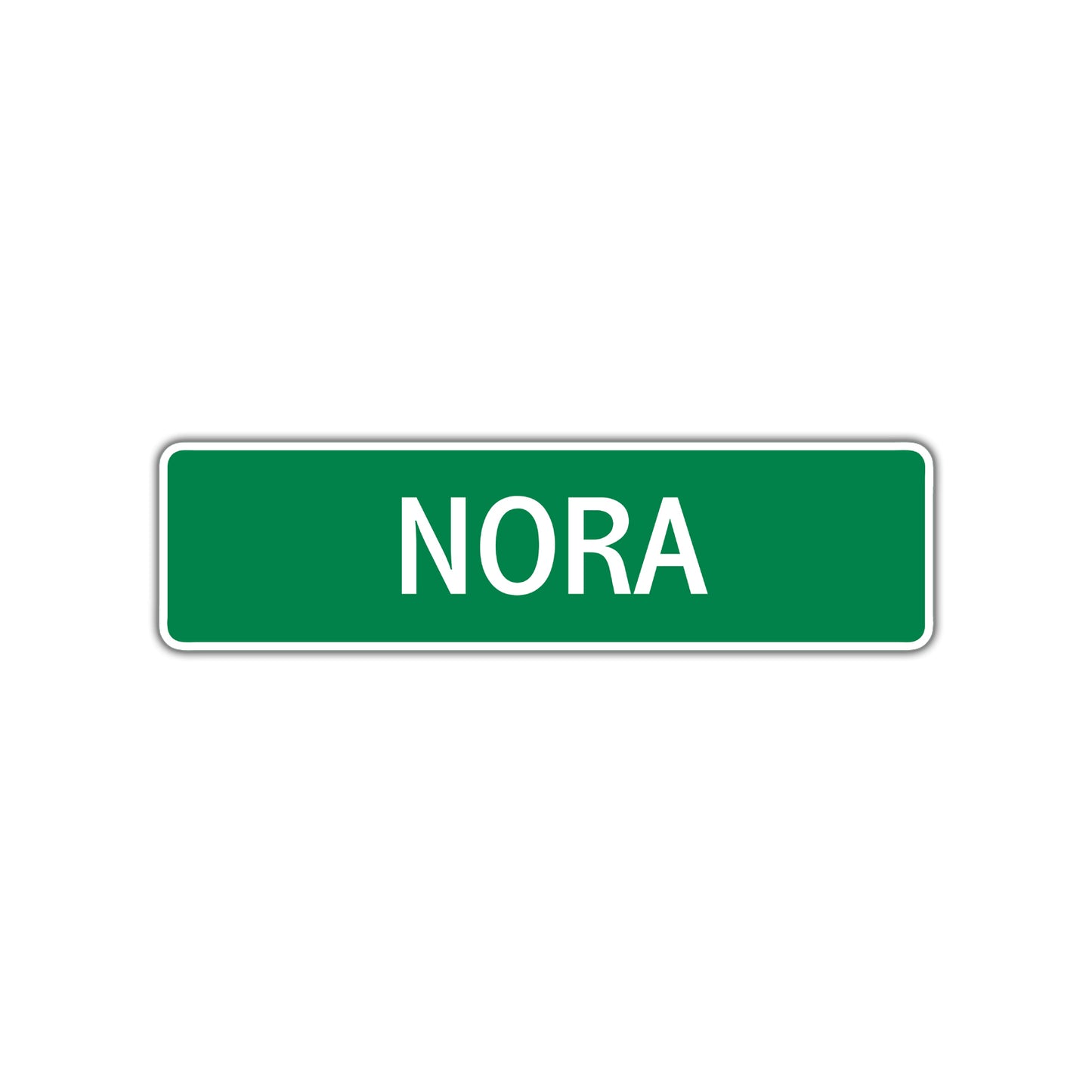 Nora Street Sign Children Name Room Plate