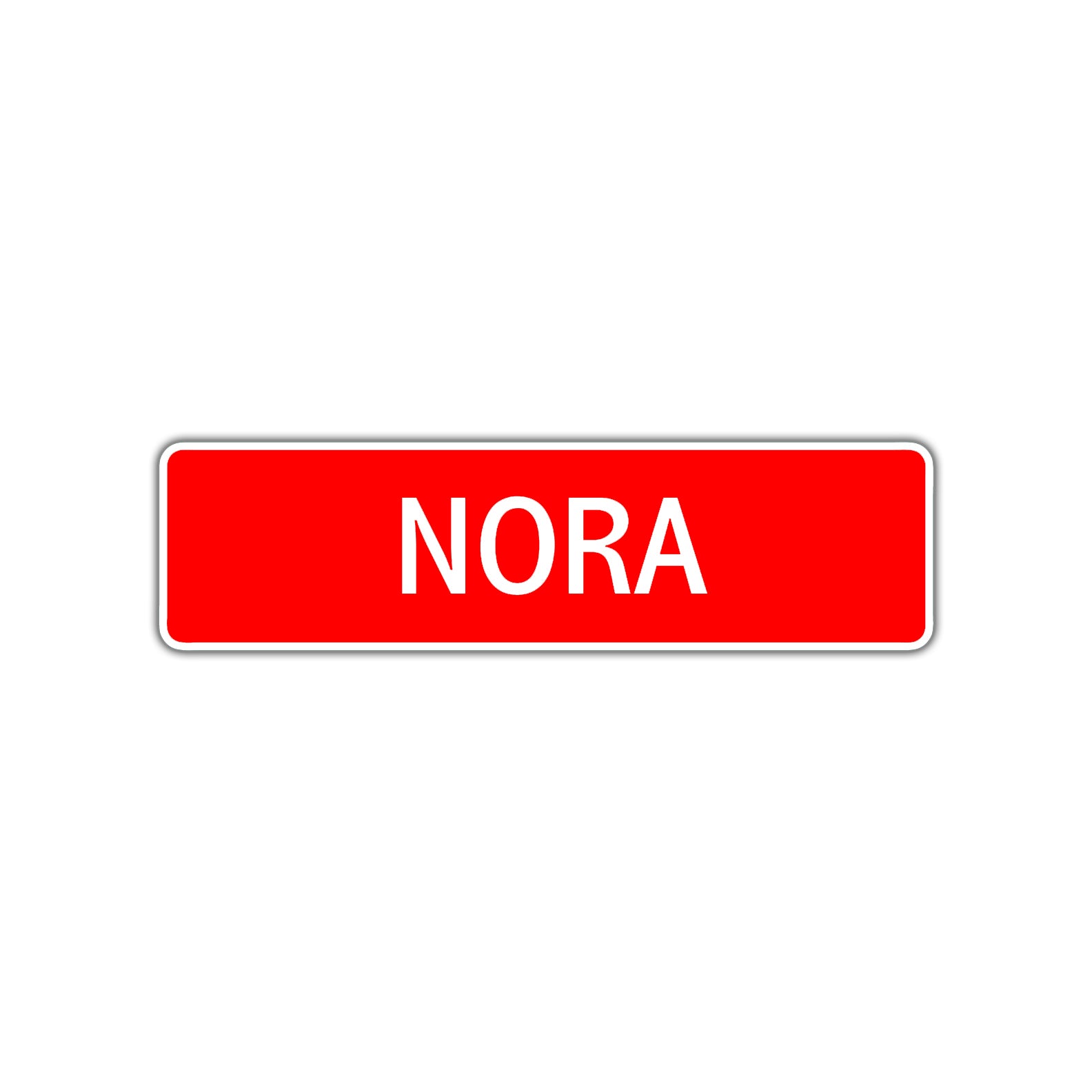 Nora Street Sign Children Name Room Plate