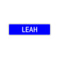 Leah Street Sign Children Name Room Plate