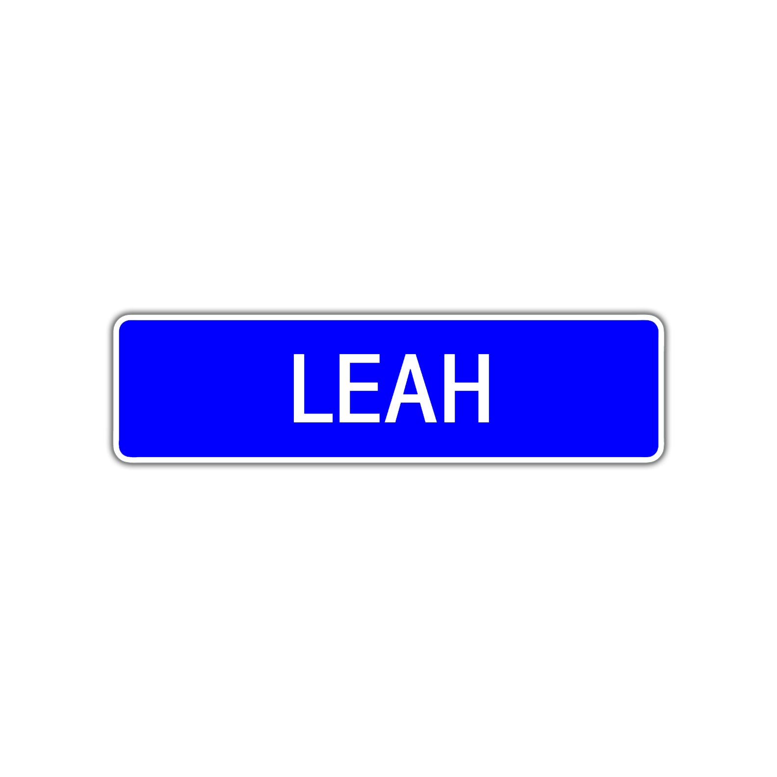 Leah Street Sign Children Name Room Plate
