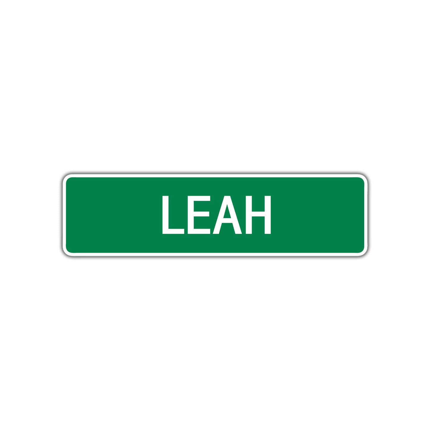 Leah Street Sign Children Name Room Plate