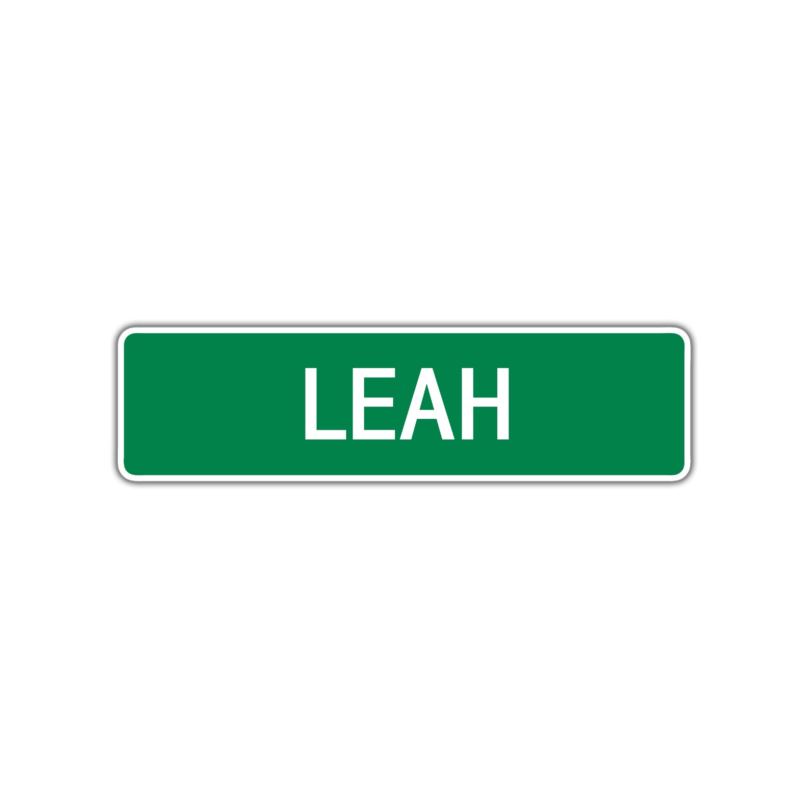 Leah Street Sign Children Name Room Plate
