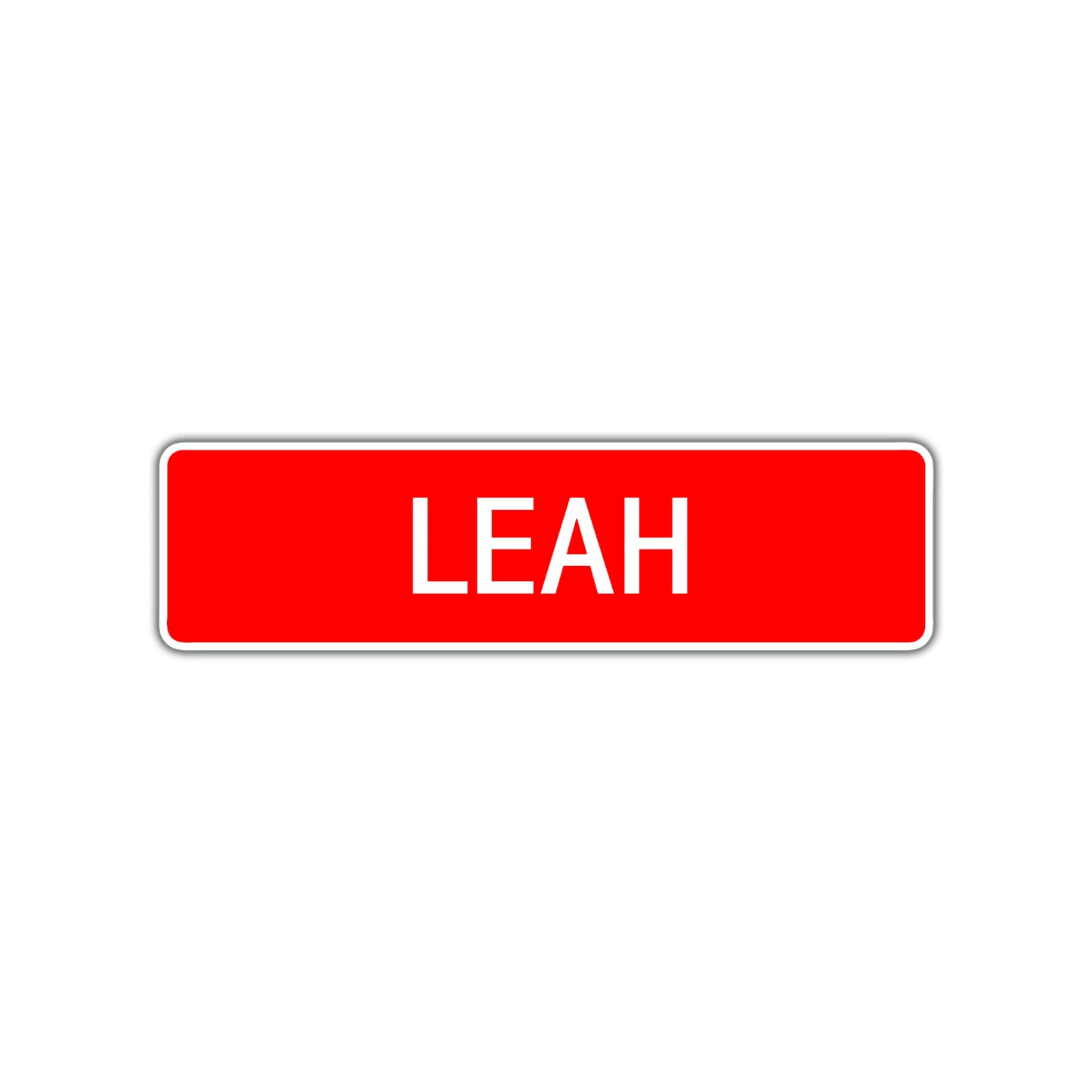 Leah Street Sign Children Name Room Plate