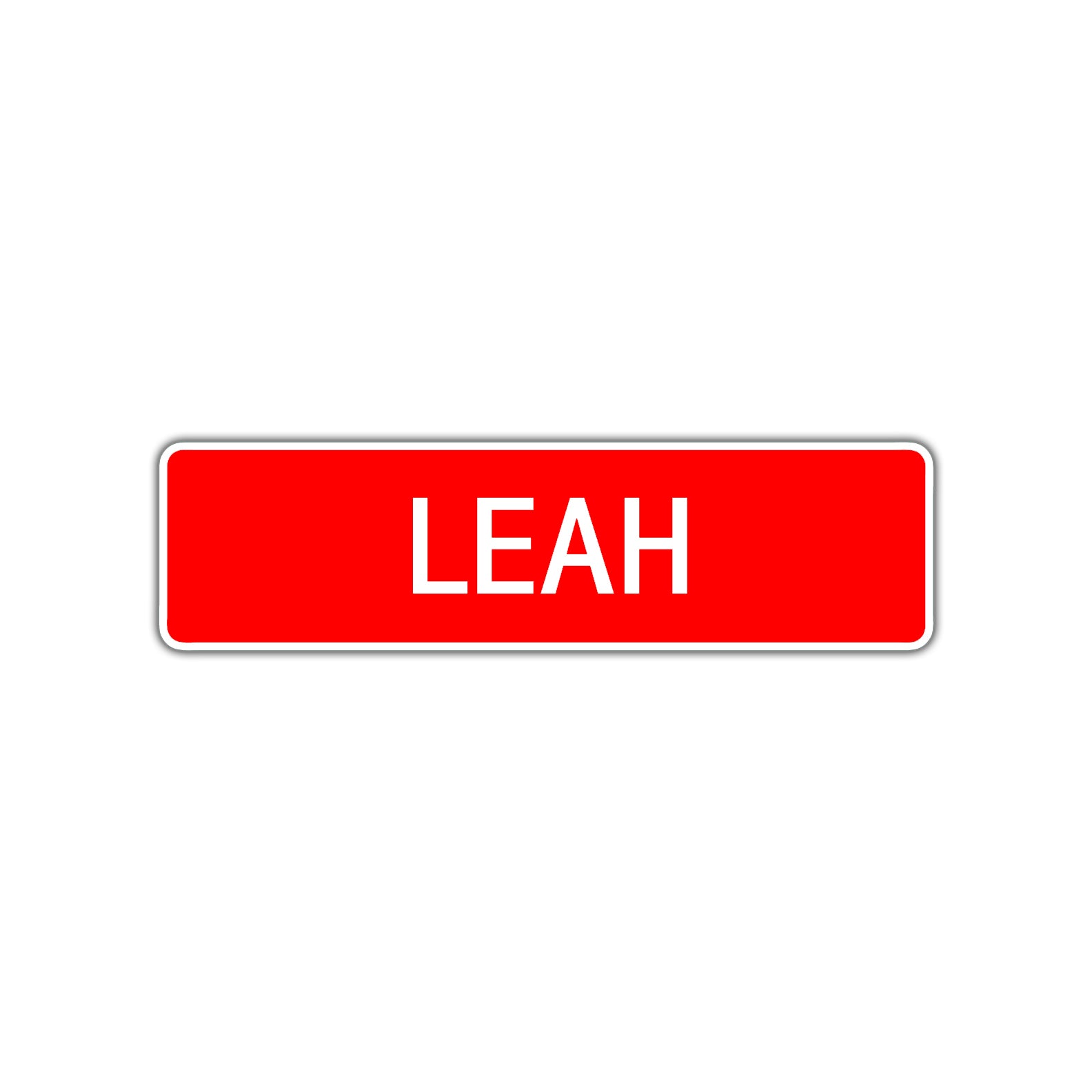 Leah Street Sign Children Name Room Plate