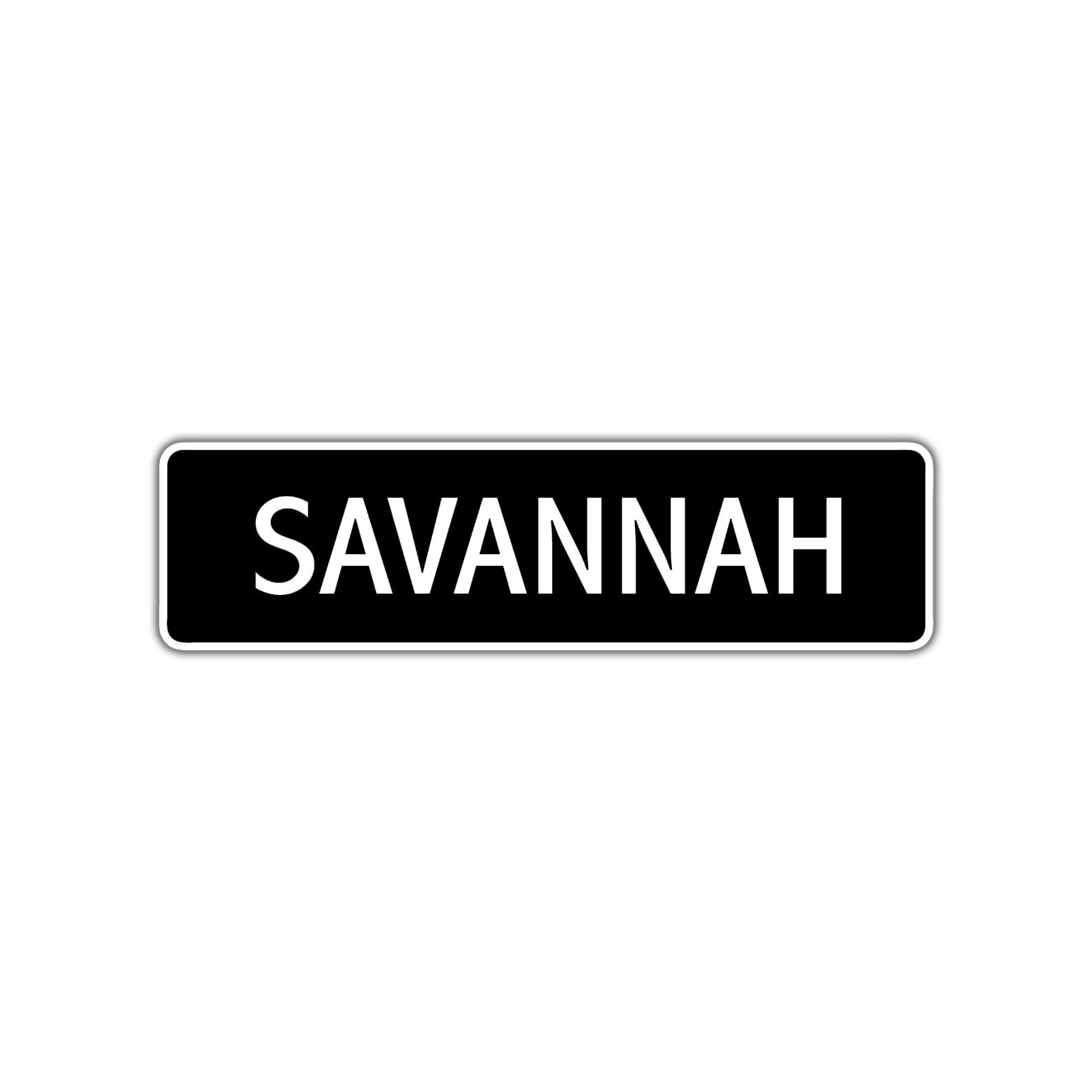 Savannah Street Sign Children Name Room Plate