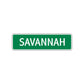Savannah Street Sign Children Name Room Plate