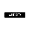 Audrey Street Sign Children Name Room Plate