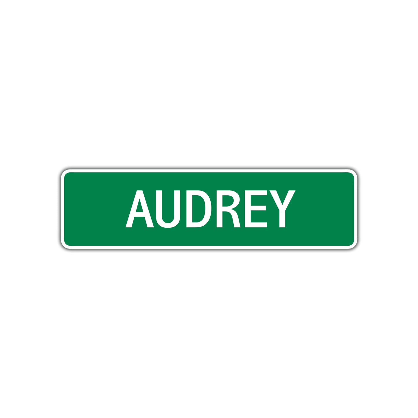 Audrey Street Sign Children Name Room Plate