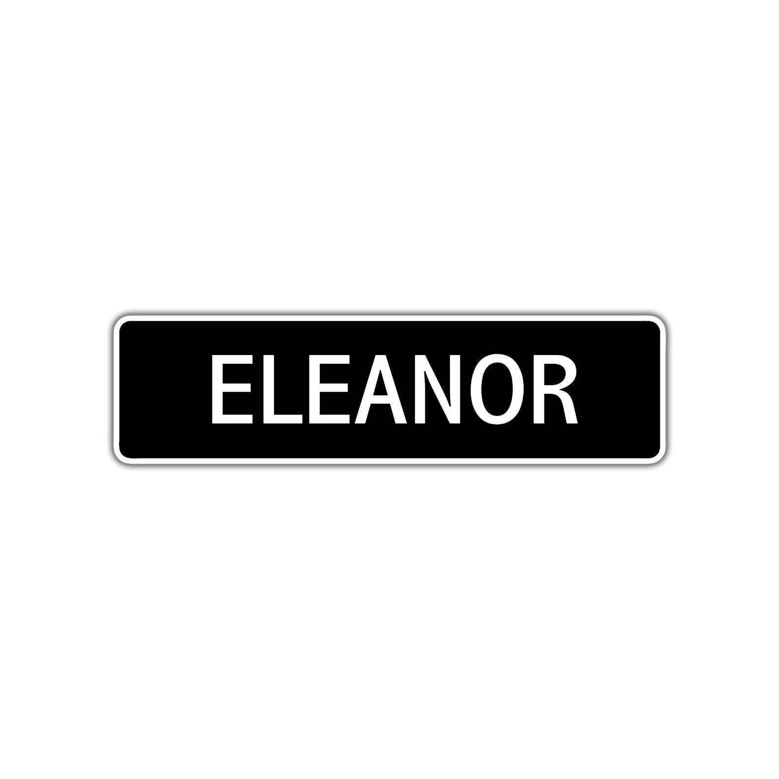 Eleanor Street Sign Children Name Room Plate