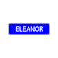 Eleanor Street Sign Children Name Room Plate
