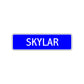 Skylar Street Sign Children Name Room Plate