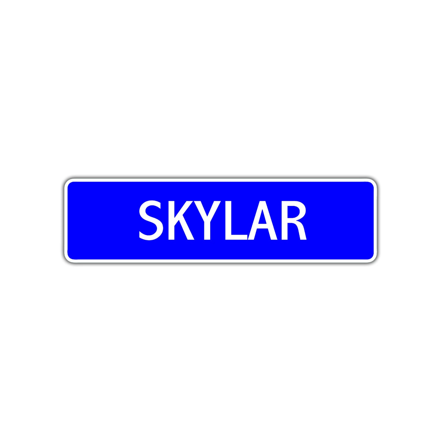 Skylar Street Sign Children Name Room Plate